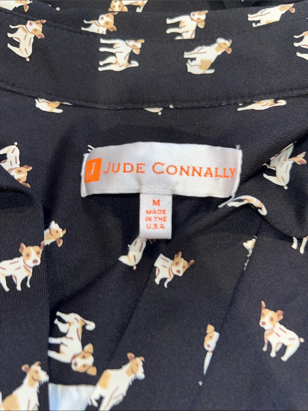 Jude Connally Finley Shirt Dress a "Jack Russell Terrier Party" print | medium - Picture 6 of 8